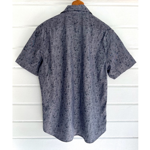 TAYLOR STITCH The Short Sleeve California in Blue Chambray Botanical - 42 - Picture 2 of 7